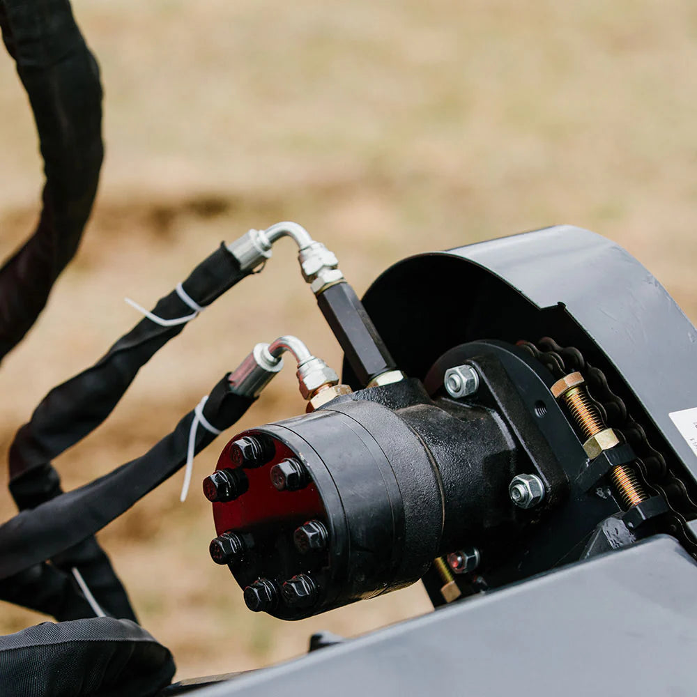 Titan Attachments Hydraulic Landscape Rake | Overall Width 66" inches | Hydraulic Flow Rate 16–22 GPM | For Skid Steer