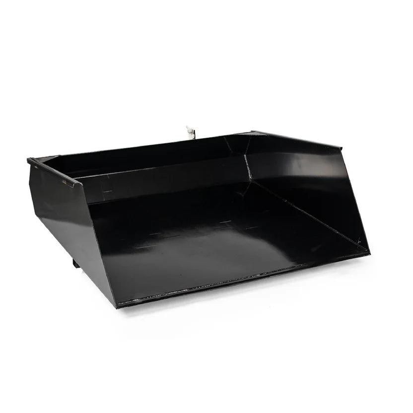 Titan Attachments Dump Bucket | Forklift Mounted | 65" Width| 532 lbs | 36" Cat II Forks | 90° Dump Angle | 45–75 HP | For Tractor