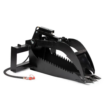 Titan Attachments Extreme Duty Stump Bucket Grapple | Overall Width 46" Inches | Hydraulic Flow 11-20 GPM | For Skid Steer