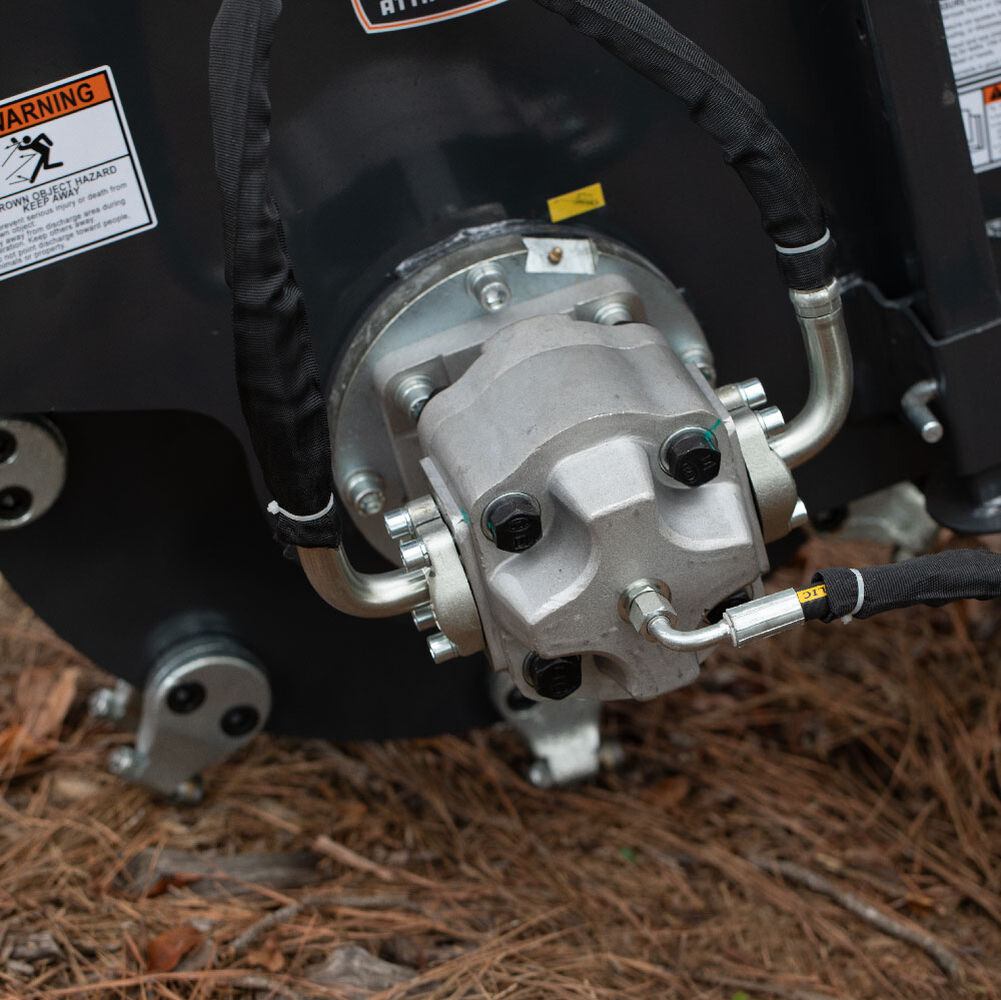 Titan Attachments Stump Grinder V2 | 16 Number of Cutting Teeth | For Skid Steer