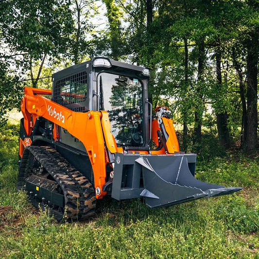 Titan Attachments Stump Bucket | Serrated 0.5" Blade | 45" Width | Oil Flow Range 12–22 GPM | For Skid Steer Loaders