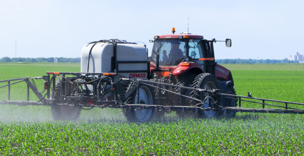 Demco | Big Wheel 50 Series Sprayer | Models 850 & 1050 Gallon | Hydraulic Front Fold Boom 45', 60' & 66' | Horsepower 120 To 200 HP | For Tractors