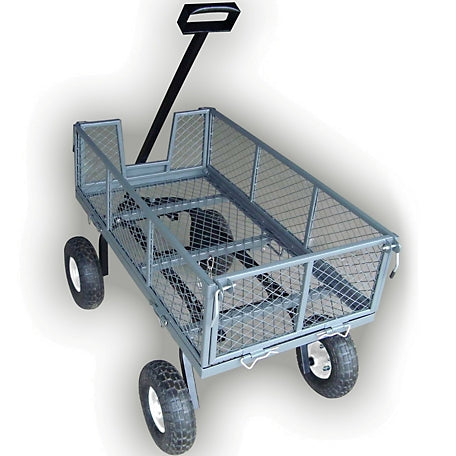 Field Tuff 3-in-1 Side Dump Wagon – 20" x 38", 800 lb Capacity | Towing Power 15–25 HP / 350cc+ | For ATVs, UTVs & Tractors