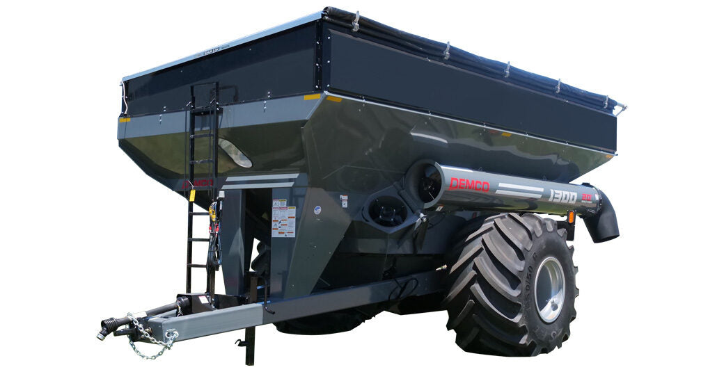 Demco Single Auger Grain Carts | Model 1300 & 1500 | Tread Width 112" To 193" | Horsepower 200+ | For Tractor