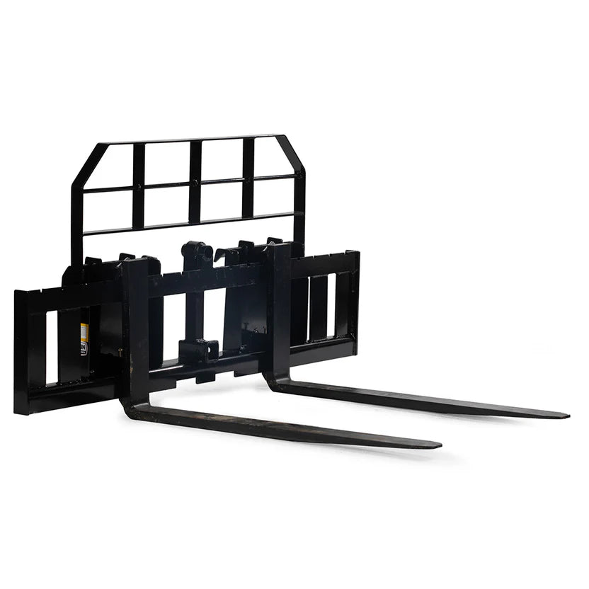 Titan Attachments Pro Series Pallet Fork Frame | Wide 72″ Design | Class II Fork Mount | 5,000 lb Center Load | Oil Flow: 12–18 GPM | For Skid Steers