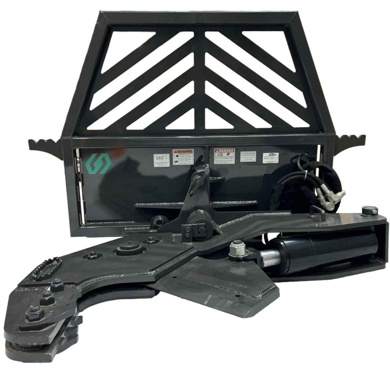 CID Rotating Tree Shear Attachment | Models Manual & Hydraulic Rotating | Cutting Capacity 12" inches | For Skid Steer