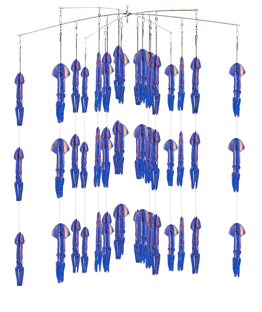 Fish Razr Tackle Dredge With 39 (9") Squid | 38" Dredge Bar Length