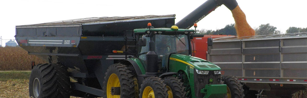 Demco Single Auger Grain Carts | Model 1300 & 1500 | Tread Width 112" To 193" | Horsepower 200+ | For Tractor