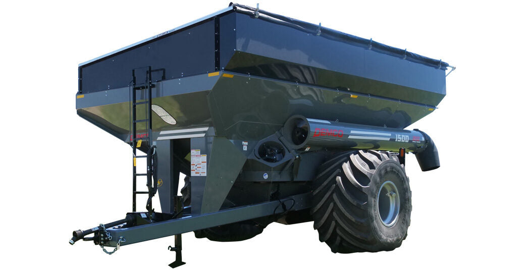 Demco Single Auger Grain Carts | Model 1300 & 1500 | Tread Width 112" To 193" | Horsepower 200+ | For Tractor