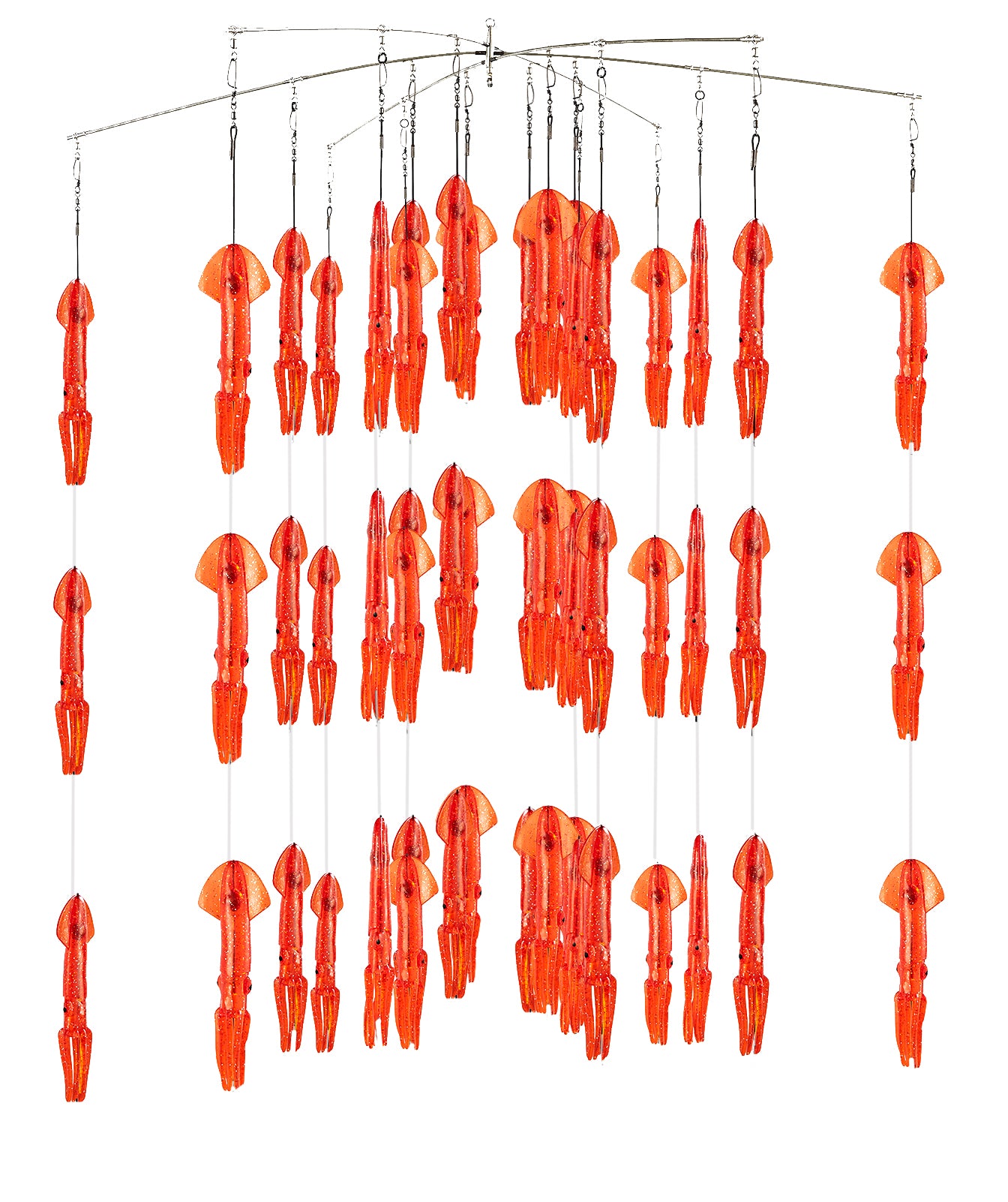 Fish Razr Tackle Dredge With 39 (9") Squid | 38" Dredge Bar Length