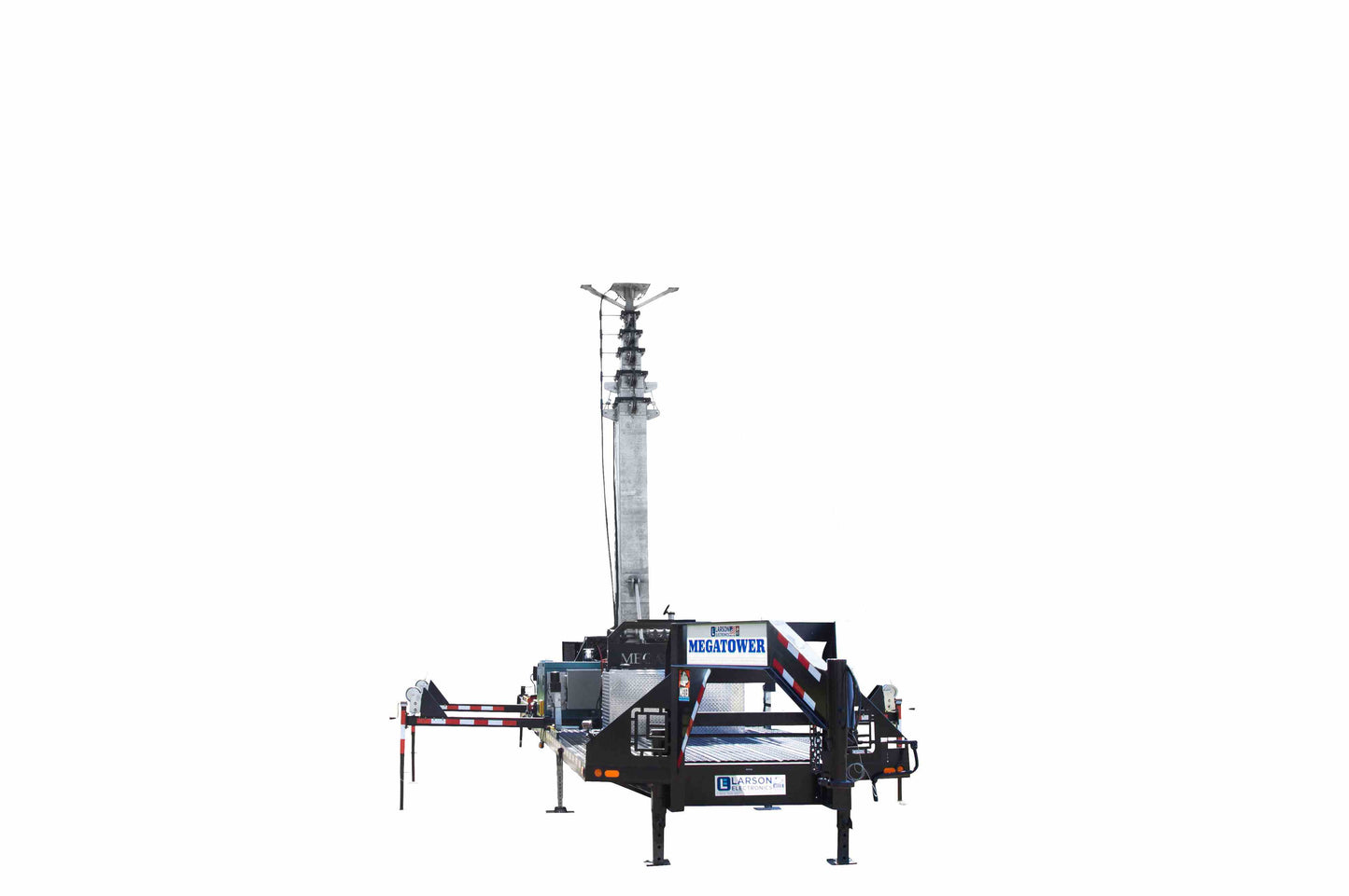 Larson Electronics 40' Self-contained Megatower™ on Skid Mount - 200lbs Payload Capacity - Auto Retract - Anchor
