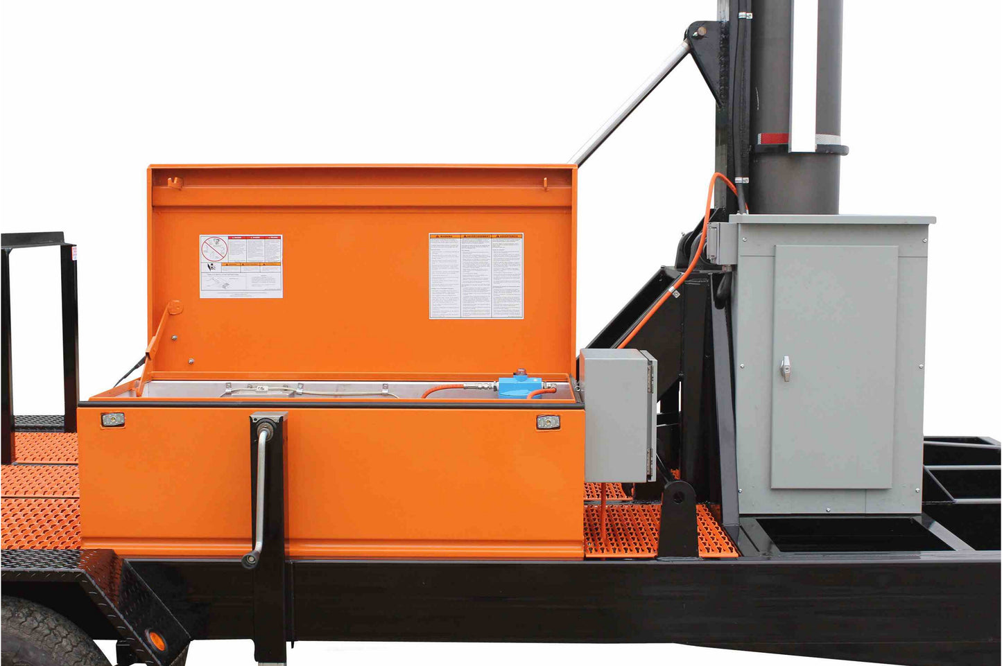 Larson Electronics 50' Pneumatic Megatower™ - 21' Trailer - Extends 22-58' - (16) 480W LED Lights