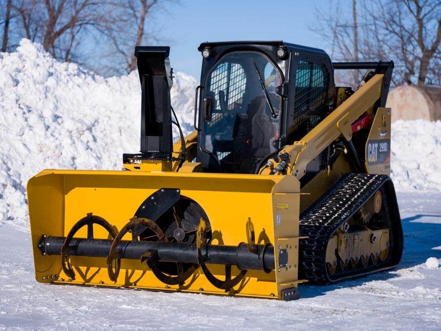 HitchDoc Hydraulic SnowBlower | Model HDS84SS | Width 84" inches | Oil Flow Range 11–35 GPM | For Extreme Duty Skid Steer