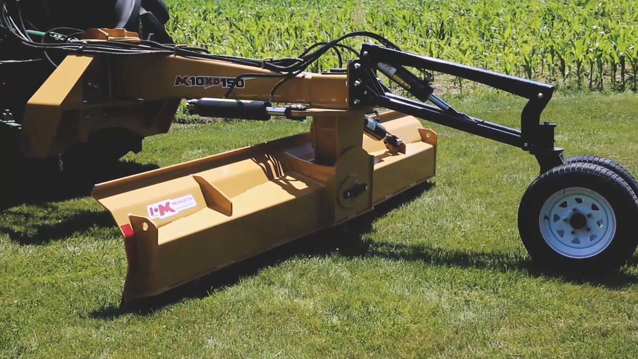 MK Martin | Grader Blades | Model 8XD, 9XD, 9XD, 10XD, MK588OT & MKGB567 | Working Width 60″ – 120″ | 3‑Point Hitch | Horsepower 30 – 150 HP | For Tractors