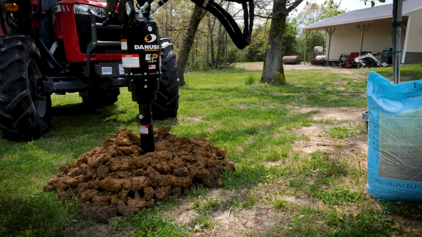 Danuser | Extreme Duty Auger Drive | Model EP615 & EP1020 | 24" & 30" Max Auger Diameter | 2" Hex Shaft | Horsepower 12.3 To 30.6 HP | For Tractors