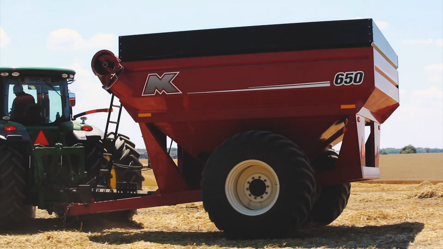 MK Martin | Gravity Box | Model MKGW12000 | 1,200 Bushel Capacity | 12 GA Steel Hopper | Horsepower 150 – 200+ HP | For Tractors