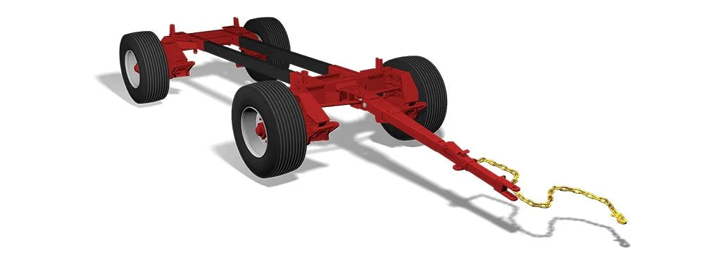 Horst Wagons 4-Wheel Heavy-Duty Wagon Gears | Model 485 | Capacity 24 Tons | Standard Reach Length 10' | Wheelbase Adjustable 10' 7" - 12' 1" | For Agricultural & Heavy Transport Applications