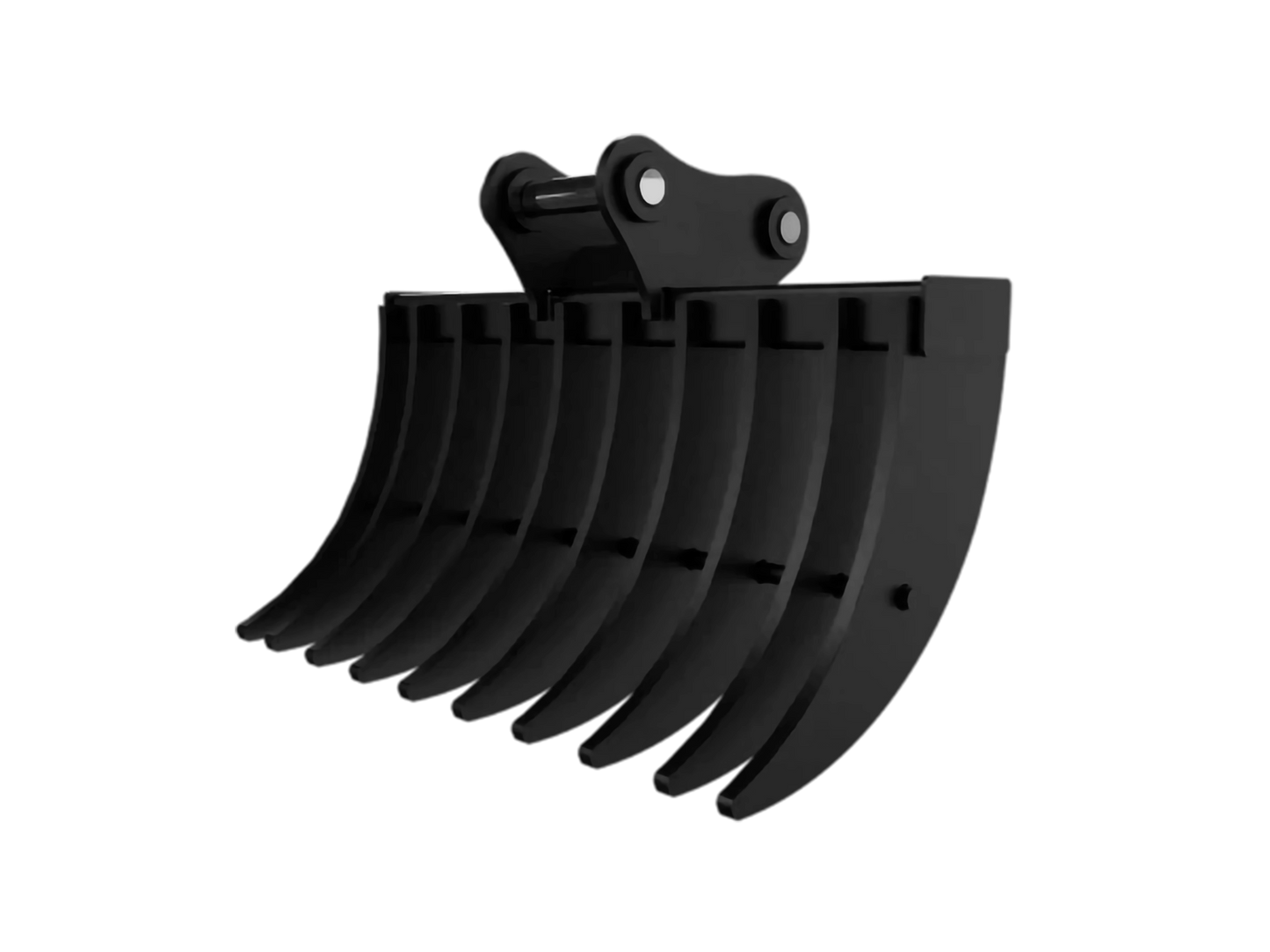 Loflin Fabrication | Frost Tooth 3 Tine Ripper & 36" 42" & 48" Width Double-Sided Root Rake | Heavy-Duty Teeth | For Mini Excavators