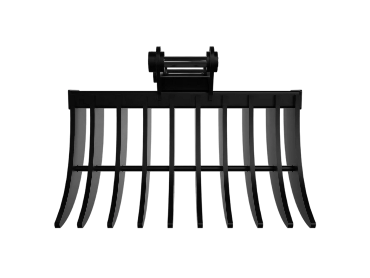 Loflin Fabrication | Frost Tooth 3 Tine Ripper & 36" 42" & 48" Width Double-Sided Root Rake | Heavy-Duty Teeth | For Mini Excavators