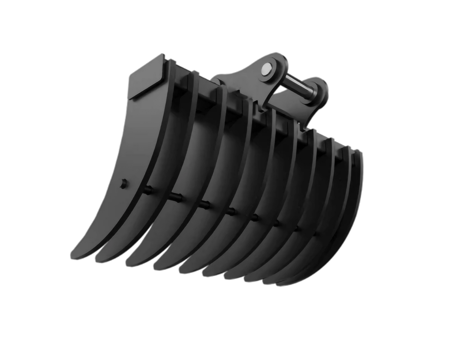 Loflin Fabrication | Frost Tooth 3 Tine Ripper & 36" 42" & 48" Width Double-Sided Root Rake | Heavy-Duty Teeth | For Mini Excavators