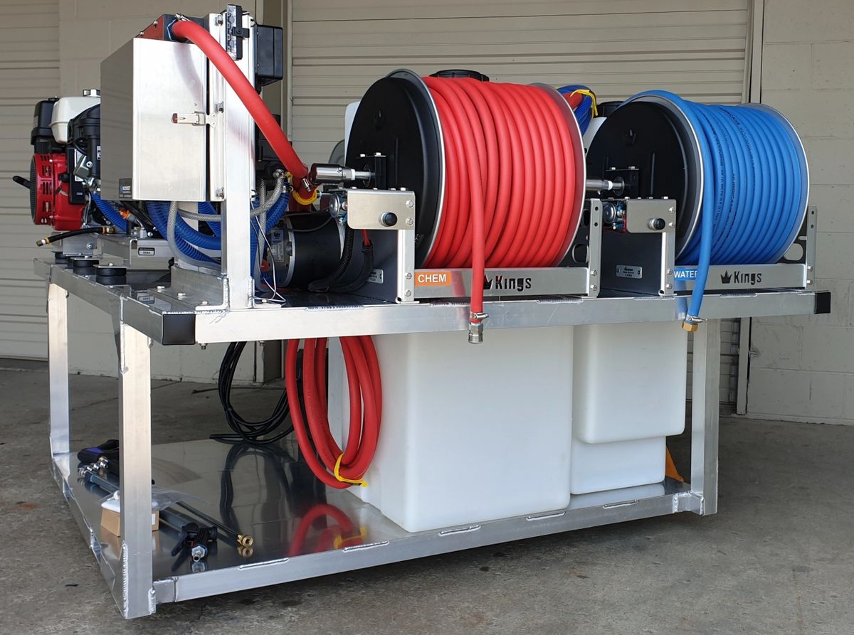 MWE Tsunami Gas Soft Wash + PW (Pressure Washer) Truck Skid