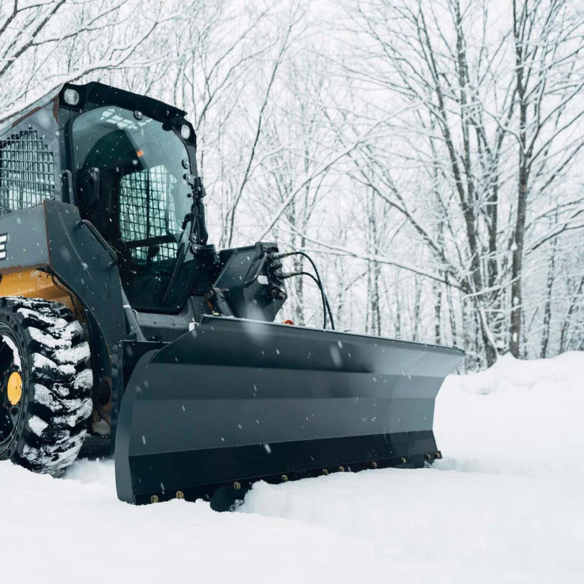 Titan Attachments Hydraulic Dozer Blade | 79″–92″ Width | 28° Hydraulic Angle | 497–559 lb | 10–25 GPM Flow | For Skid Steers