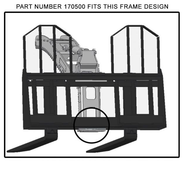 Danuser Pallet Fork Grapple Kit | Maximum Opening 55" | Oil Flow Range 10-25 GPM | For Skid Steers