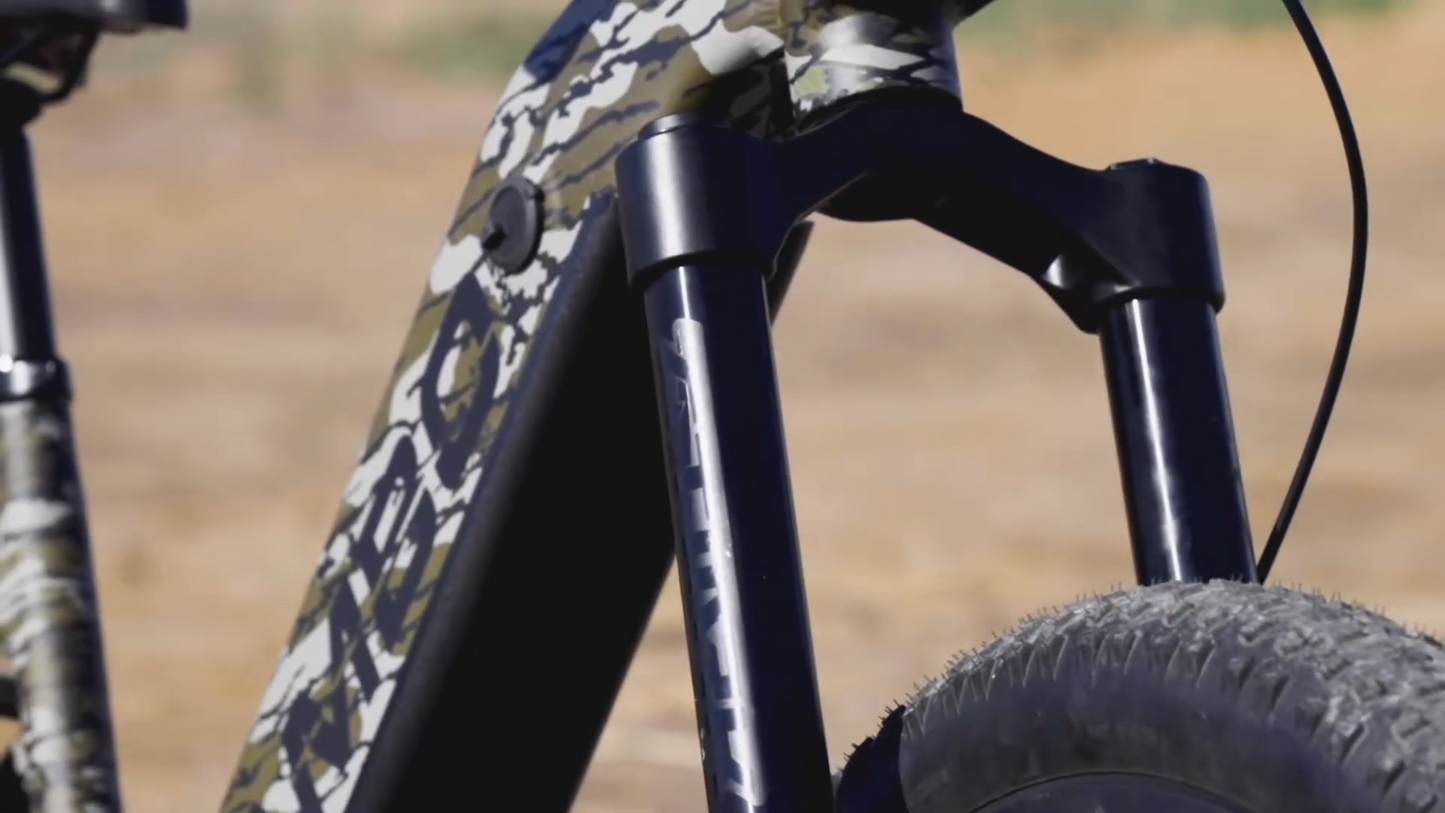 Rambo | E-Bike | Model Bushwacker 2.0 | Width 26" Tires | 1000W Mid-Drive Motor | Up to 118-Mile Range | 48V 15Ah LG Battery