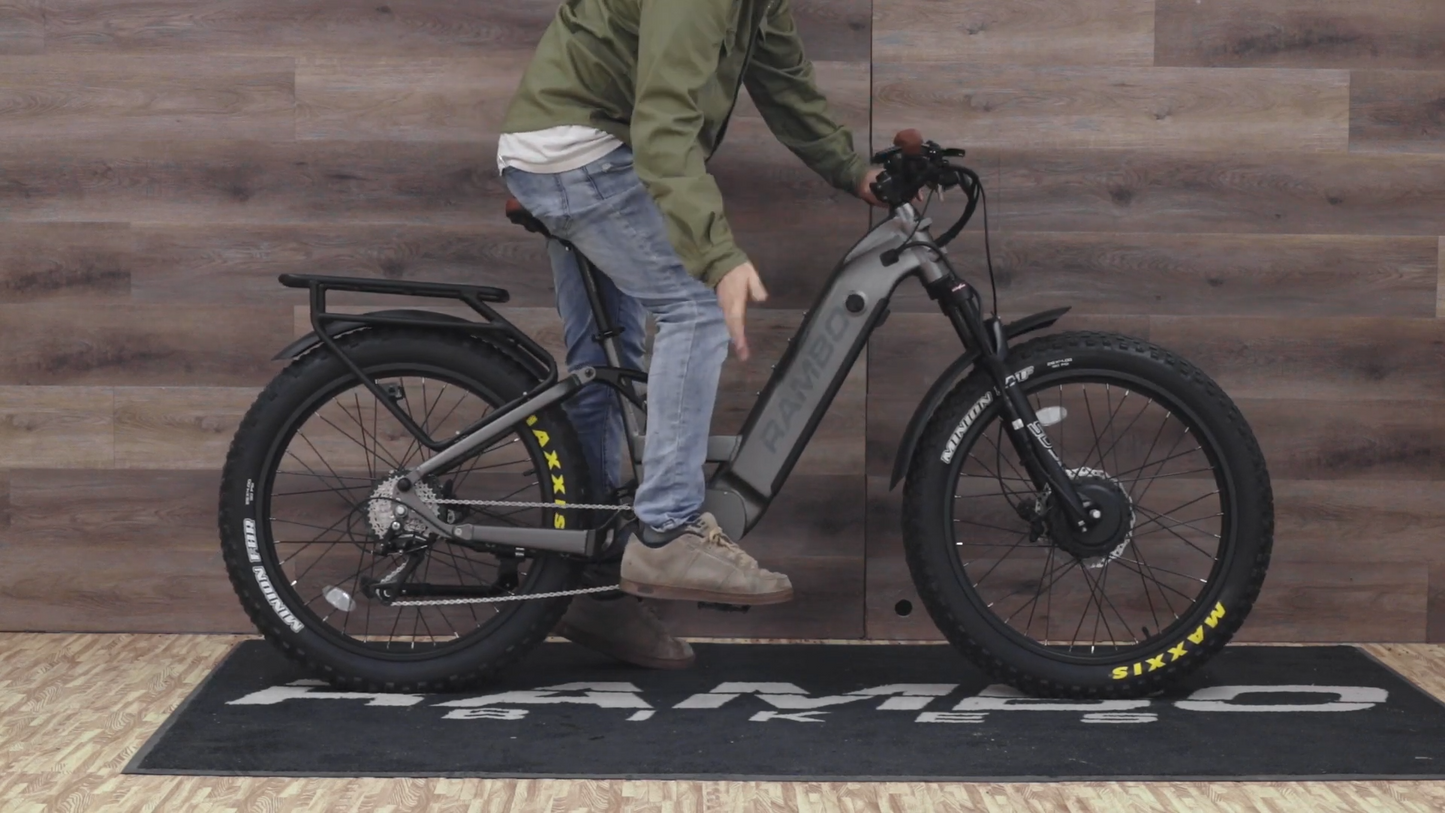 Rambo | E-Bike | Model Hellcat FS All-Wheel Drive | Dual 1000W Hub Motors | Up to 110-Mile Range | 48V 20Ah LG Battery