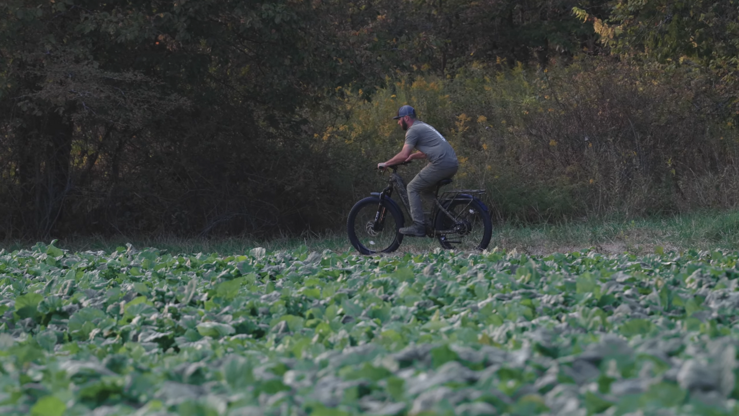 Rambo | E-Bikes | Model Nomad 2.0 | Up to 30 MPH | Up to 38-Mile Range | 1000W Hub Motor | Dual Battery | 48V 15Ah-20Ah LG Battery | For Hunters & Adventurers