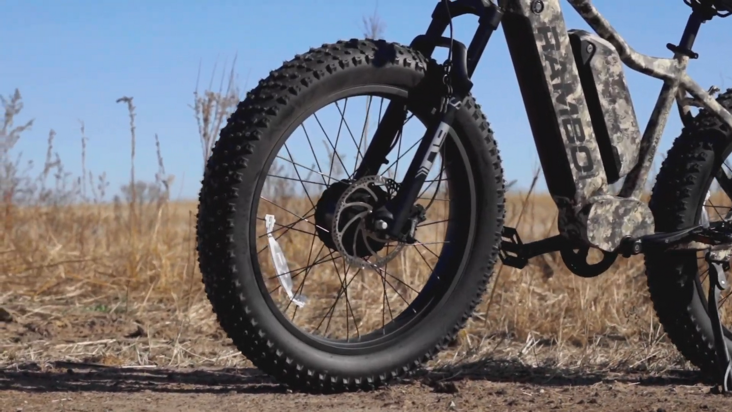 Rambo | E-Bikes | Model Megatron 2.0 | Dual 1000W Bafang Hub Motors | Dual 48V 37Ah LG Batteries | Up to 80 Miles Range