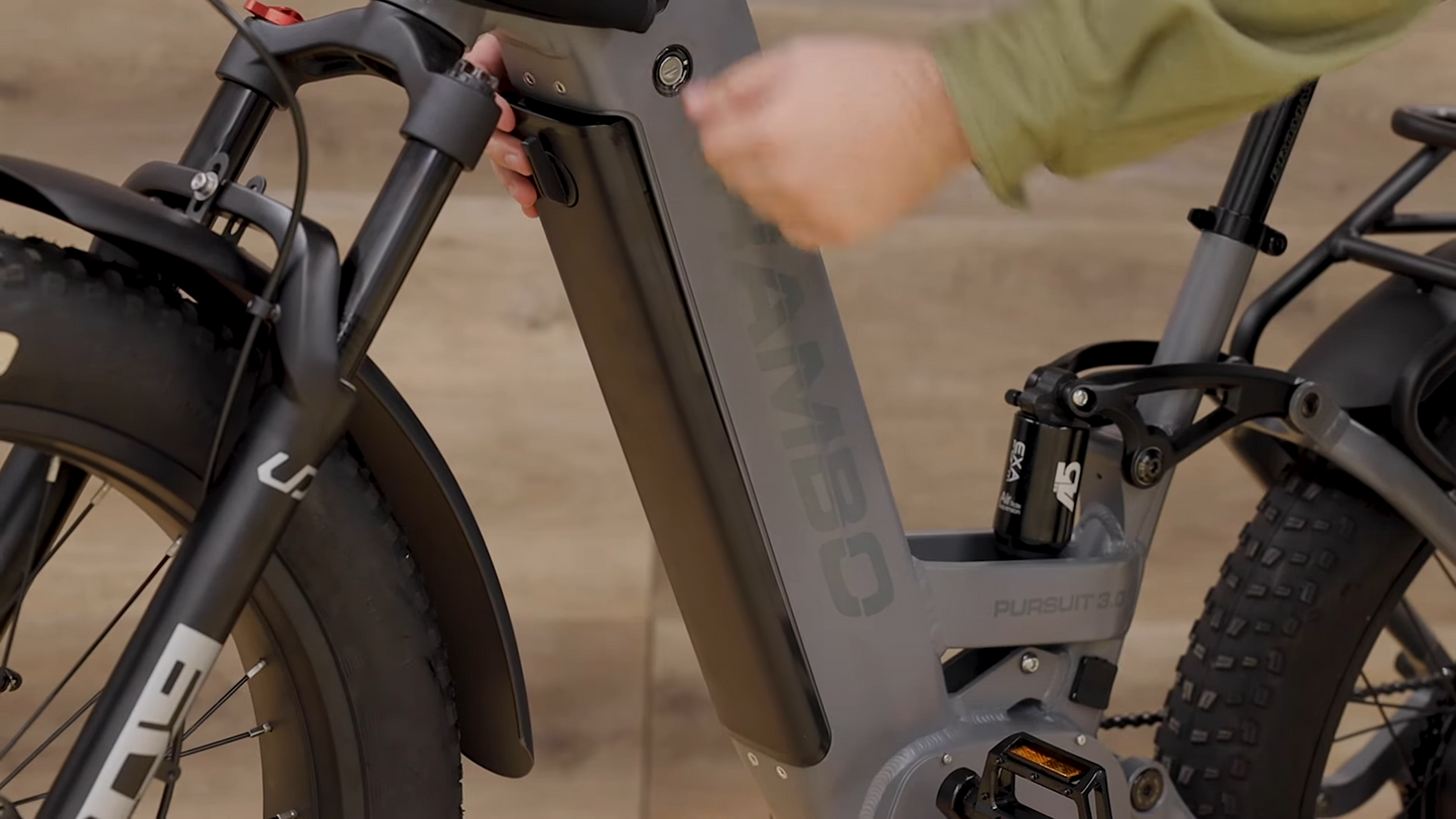 Rambo | E-Bike | Model Pursuit FS 3.0 | 1000W Bafang Hub Motor | 48V 15Ah LG Battery | Up to 110 Miles Range | Speed Up-To 30 Mph