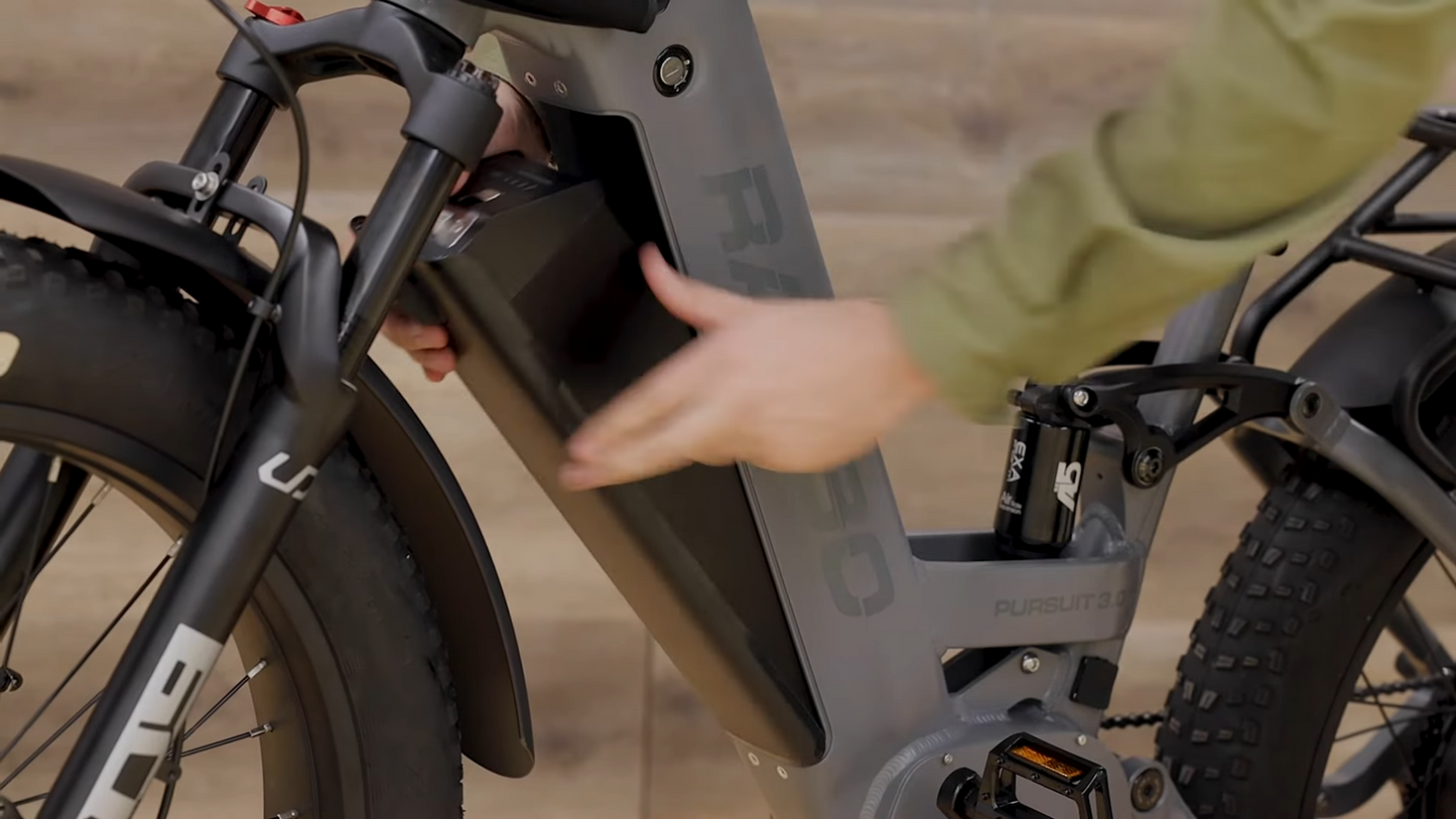 Rambo | E-Bike | Model Pursuit FS 3.0 | 1000W Bafang Hub Motor | 48V 15Ah LG Battery | Up to 110 Miles Range | Speed Up-To 30 Mph