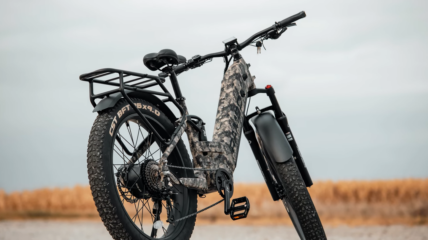 Rambo | E-Bike | Model Pursuit FS 3.0 | 1000W Bafang Hub Motor | 48V 15Ah LG Battery | Up to 110 Miles Range | Speed Up-To 30 Mph