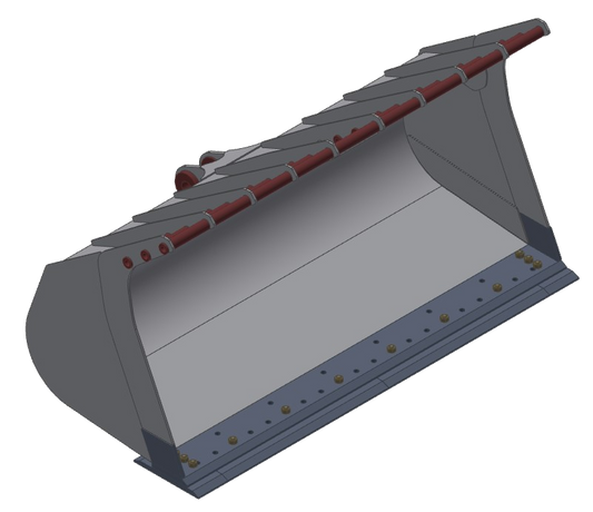 TAG Trash Bucket | Heavy Duty Transfer Station Series | 4 To 10 yd³ Capacity | Spill Plate & Wear Pads | Machine Size 20-40 Tons | For Wheel Loaders