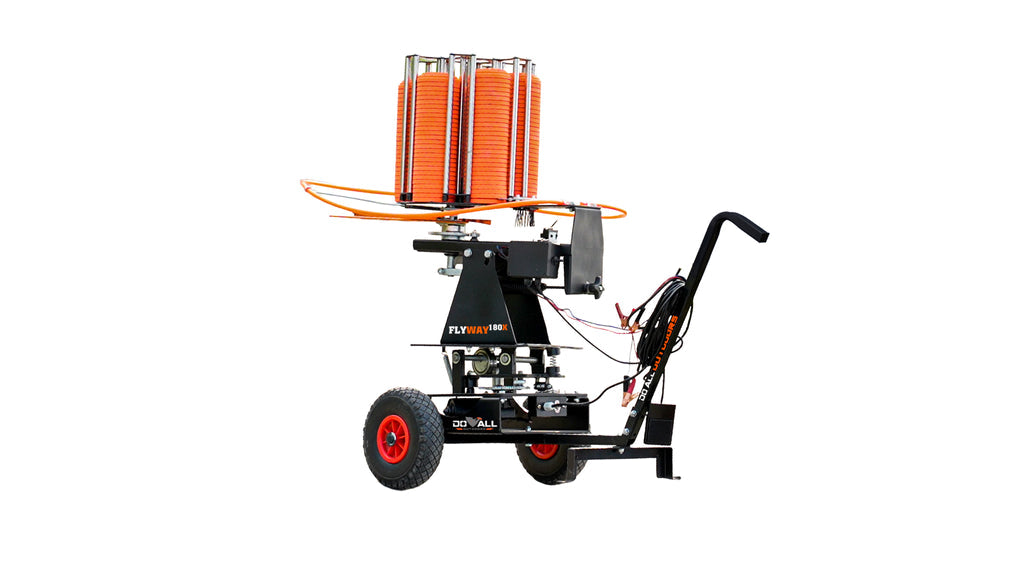 Do All Traps FlyWay 180x Clay Master Thrower | Recycle Time 2.5-second | 2-Wheeled Cart