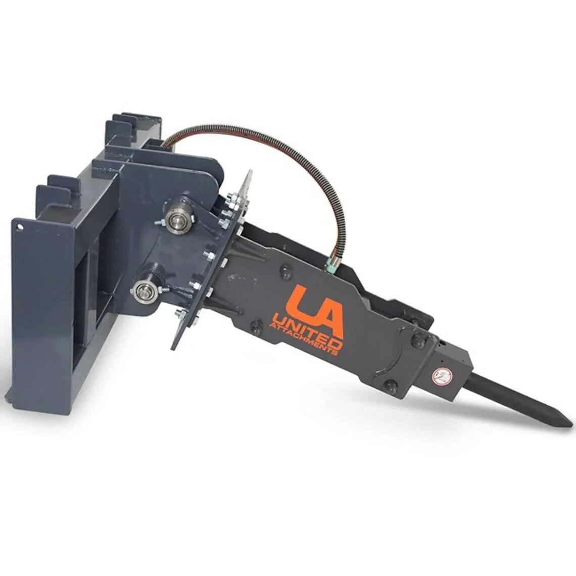 Titan Attachments Ua-750 Hydraulic Breaker W/ Skid Steer & Excavator Combo Mount Plate For Excavator