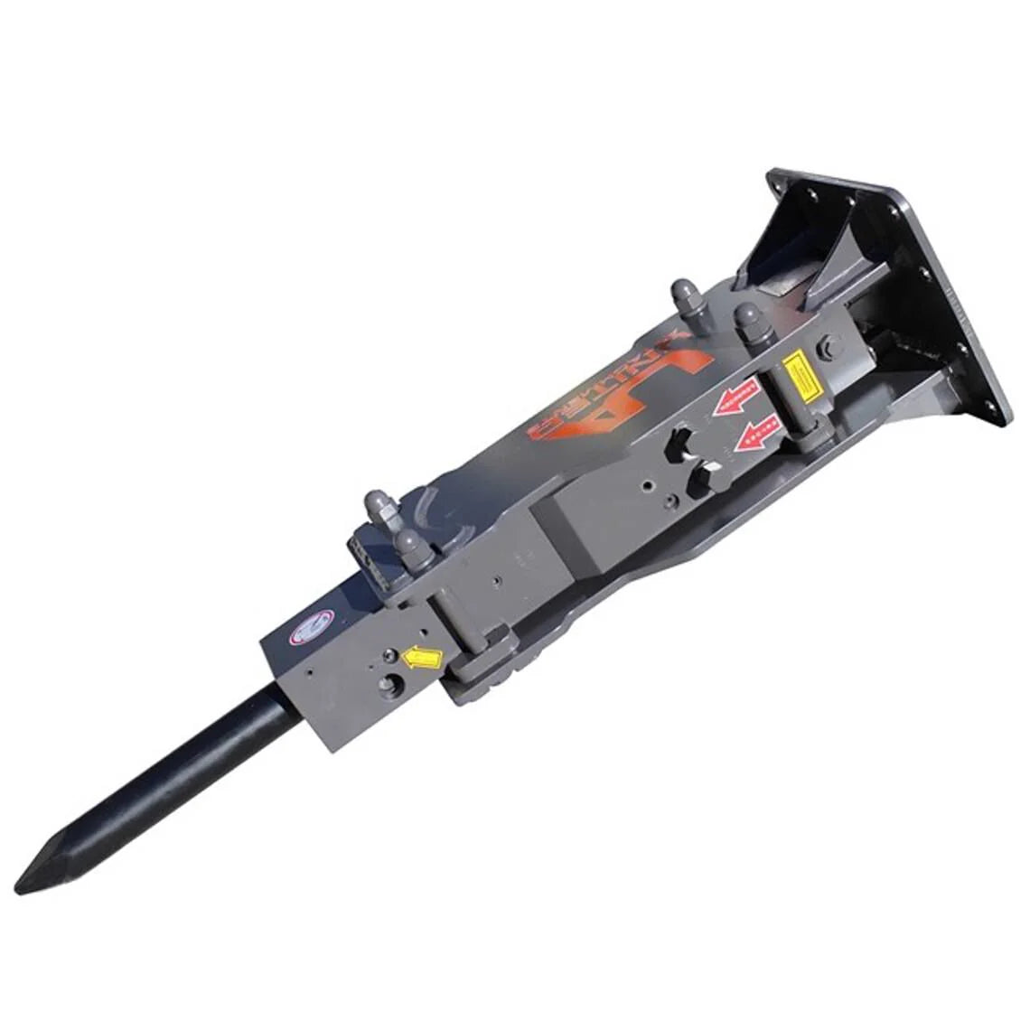 Titan Attachments Ua-750 Hydraulic Breaker W/ Skid Steer & Excavator Combo Mount Plate For Excavator