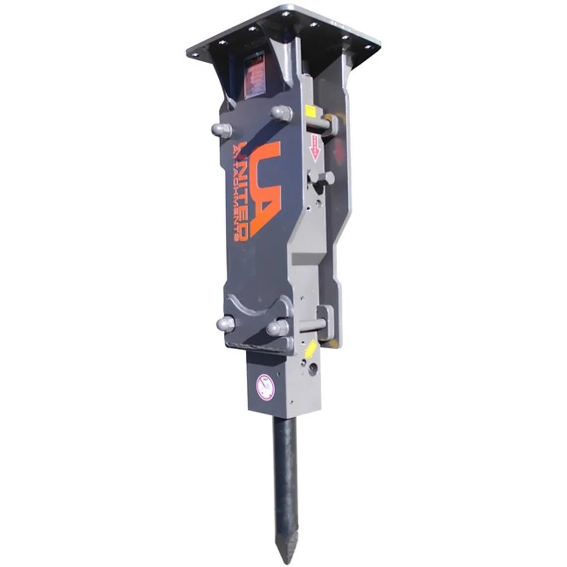 Titan Attachments Ua-750 Hydraulic Breaker W/ Skid Steer & Excavator Combo Mount Plate For Excavator