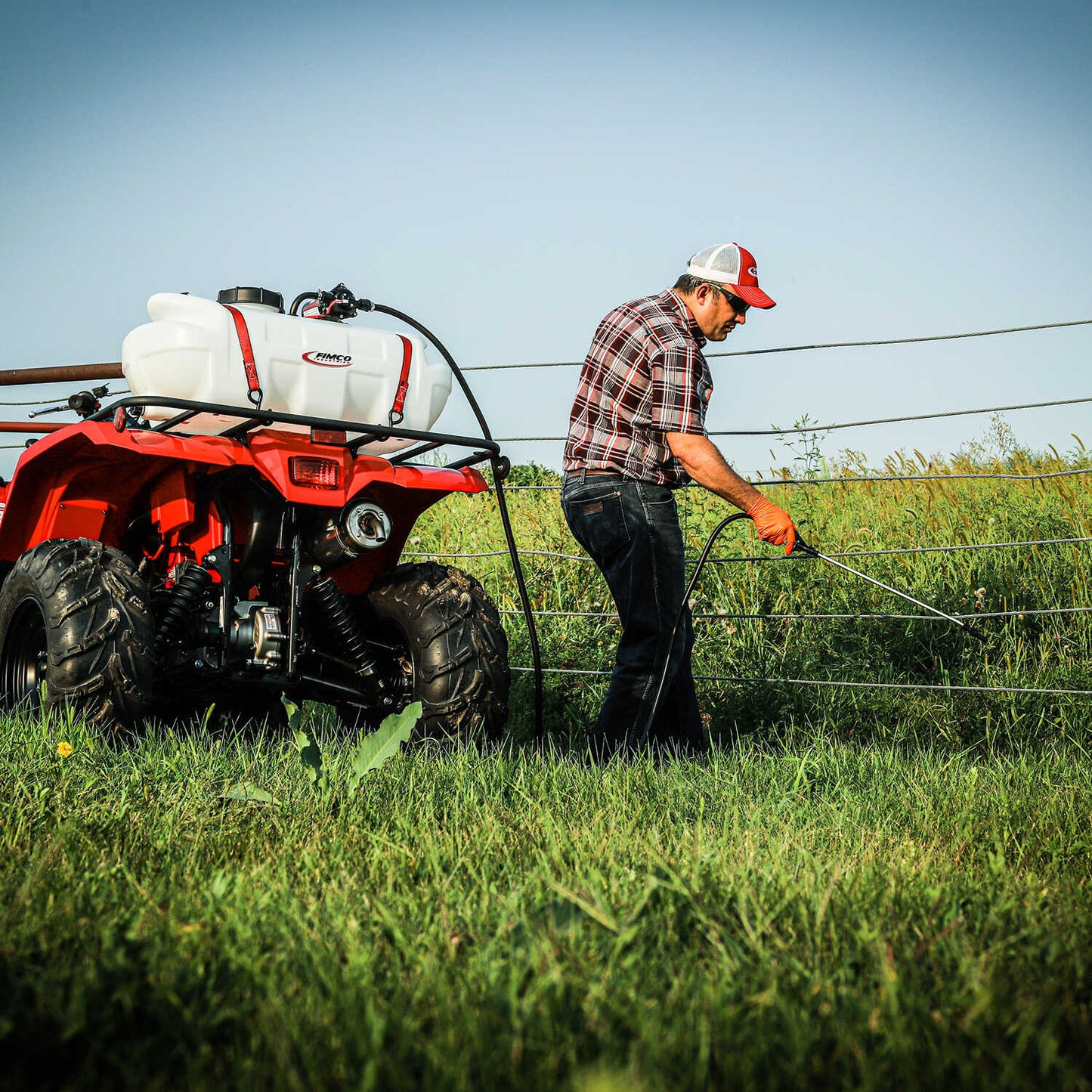 FIMCO | Brush Buster Spot Sprayer | Models BR-15-SP-EC & BR-25-SP-EC | Width 15.5" to 17.5" | Flow Rate 2.2 GPM