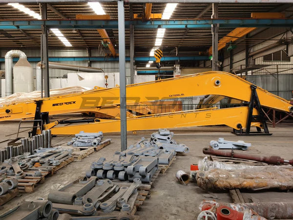 Bedrock Attachments Long Reach Arm and Boom | Model EL325D-18 | Reach 59' Ft | Machine Size 30-35 Tons | For Excavators CAT 325D-330D2L