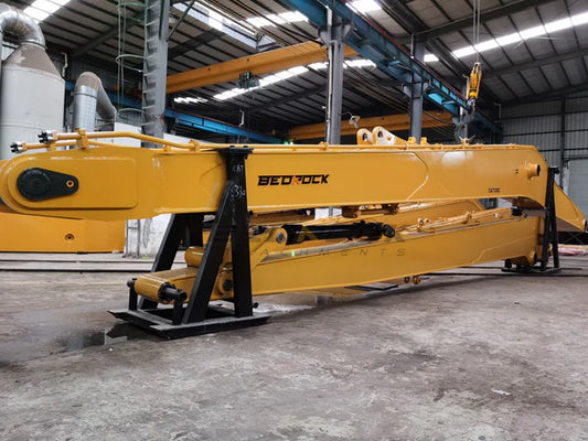 Bedrock Attachments Long Reach Arm and Boom | Reach 59' Ft | Machine Size 30-40 Tons | For Excavators CAT 325C-340D2L