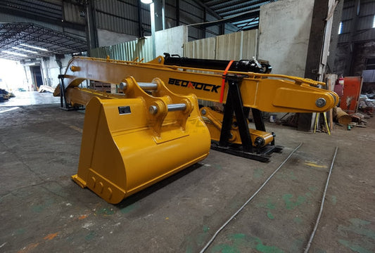 Bedrock Attachments Long Reach Arm and Boom | Model ELJD210-18-SC | Reach 59' Ft | Machine Size 21-24 Tons | For Excavators John Deere 210/Hitachi ZX210