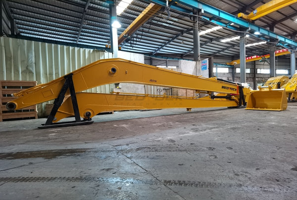 Bedrock Attachments Long Reach Arm and Boom | Model ELJD210-18-SC | Reach 59' Ft | Machine Size 21-24 Tons | For Excavators John Deere 210/Hitachi ZX210