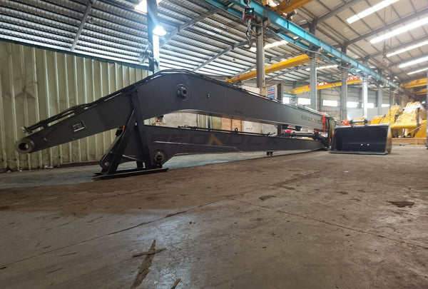 Bedrock Attachments Long Reach Arm and Boom | Reach 59' Ft | Machine Size 25-30 Tons | For Excavators Volvo EC300