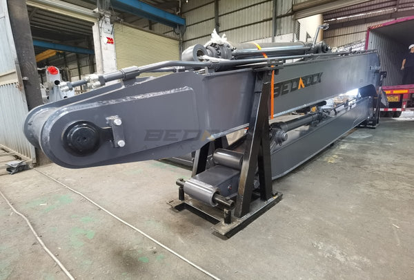 Bedrock Attachments Long Reach Arm and Boom | Reach 59' Ft | Machine Size 25-30 Tons | For Excavators Volvo EC300
