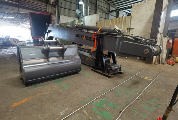 Bedrock Attachments Long Reach Arm and Boom | Reach 59' Ft | Machine Size 25-30 Tons | For Excavators Volvo EC300