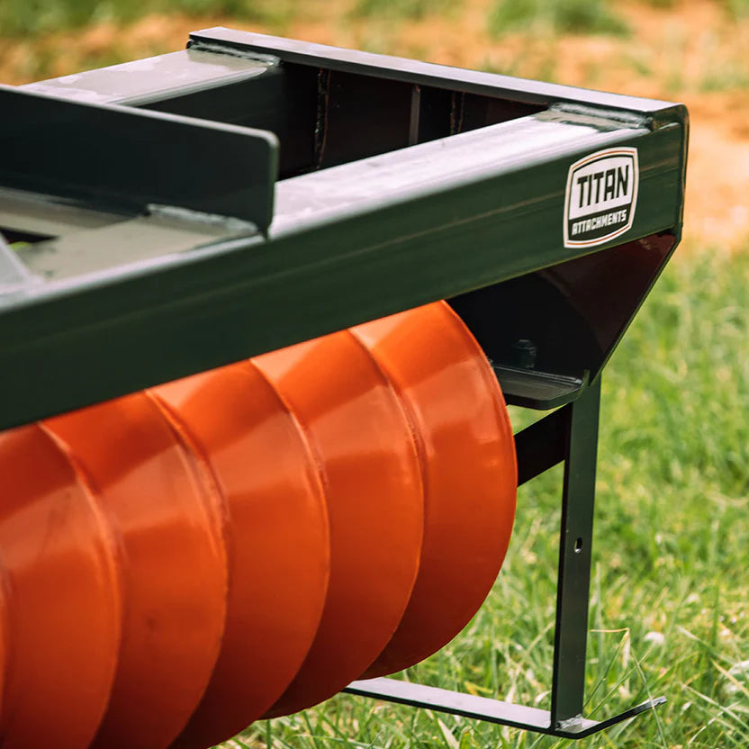 Titan Attachments Cultipacker | 72" Working Width | 15" Wheels | 3-Point Hitch | Titan Quick Hitch Compatible | Horsepower 25–45 HP | For Tractors
