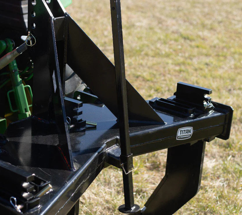 Titan Attachments Subsoiler Ground Ripper | 3 Shank | Adjustable Width 48"–40" | 1.375" Depth Increments | 45–85 HP | For Tractors