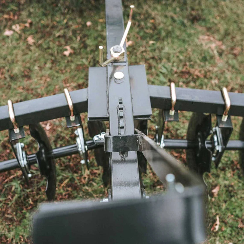 Titan Attachments Disc Harrow | 4' Working Width | 16" Notched Discs | 2" Ball Hitch | Min. 18 HP / 350cc ATV Required | For ATV Tow-Behind